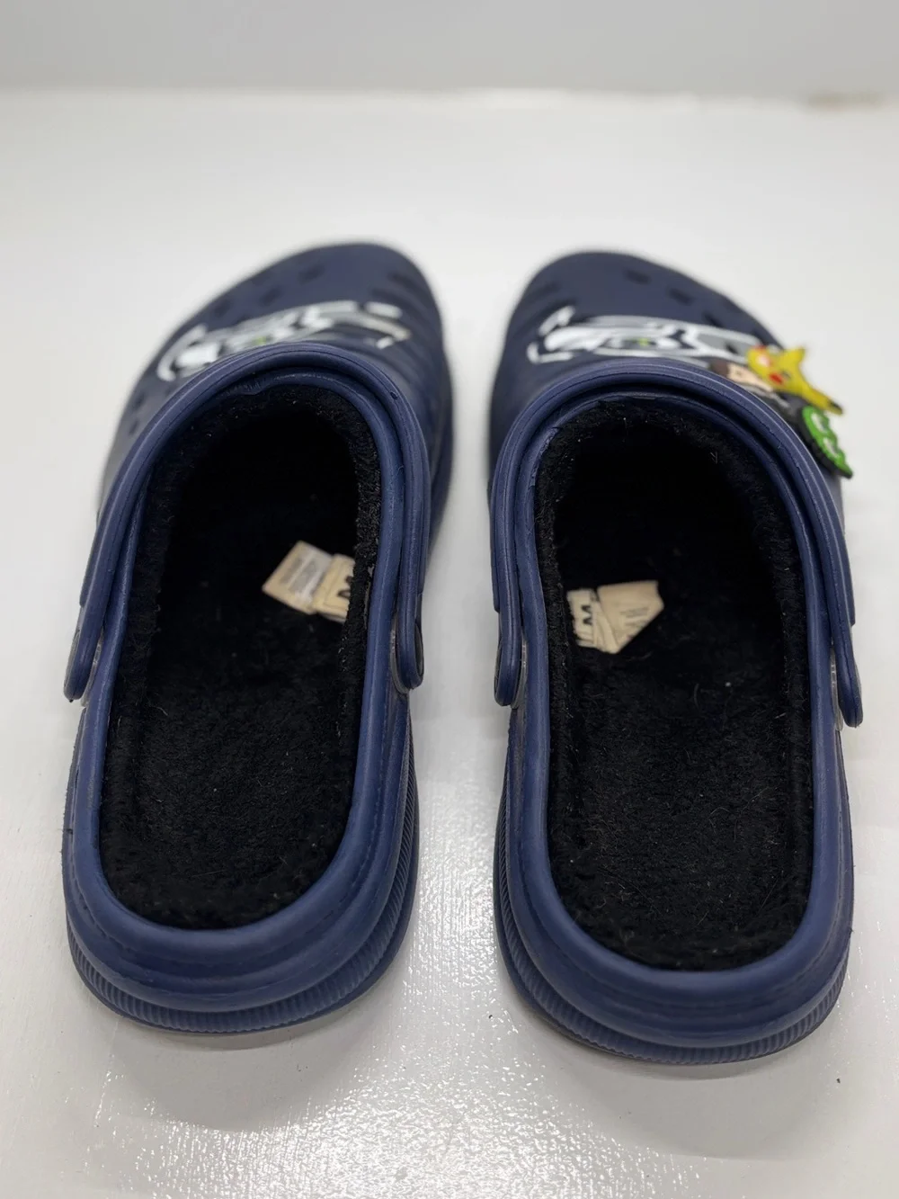 FOCO Seattle Seahawks Fleece Lined Clogs Men’s 9-10 Navy NFL Slip On Shoes